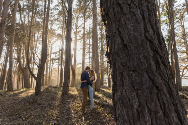 Engagement Photography, Forest photos to remember
