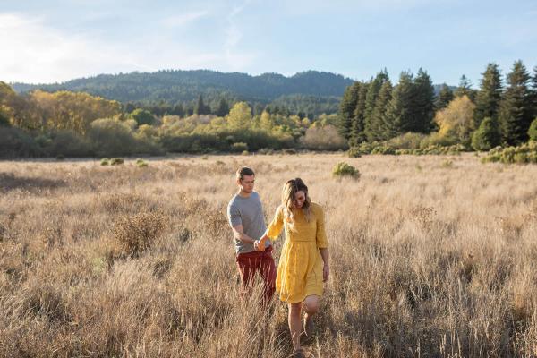 Santa Cruz Forest and Beach Engagement Shoot | Taylor and Reid