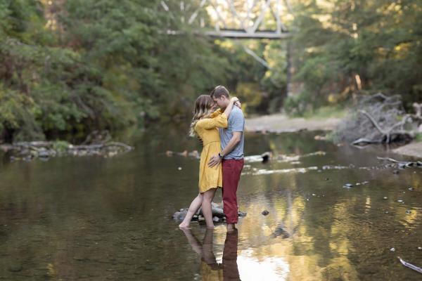 Santa Cruz Forest and Beach Engagement Shoot | Taylor and Reid