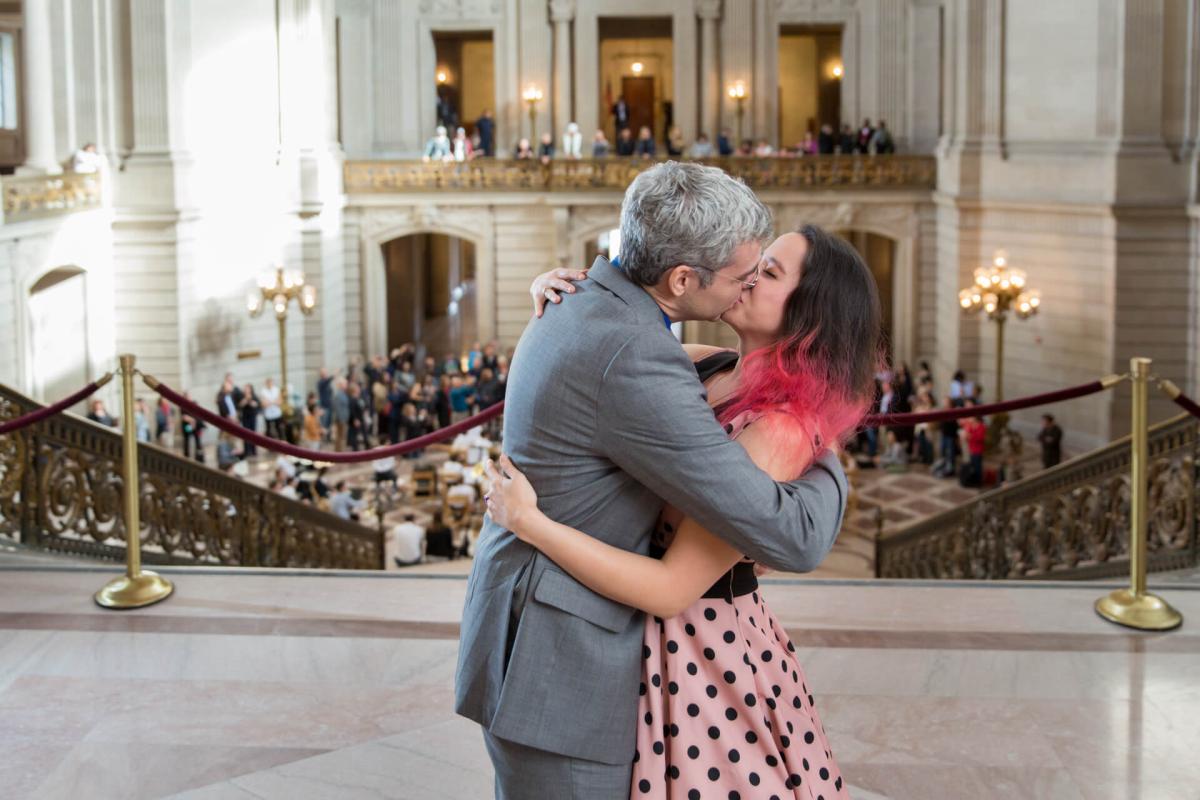 San Francisco City Hall, Fun Wedding Photos by Juniper Spring